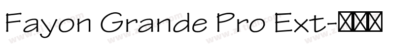 Fayon Grande Pro Ext字体转换